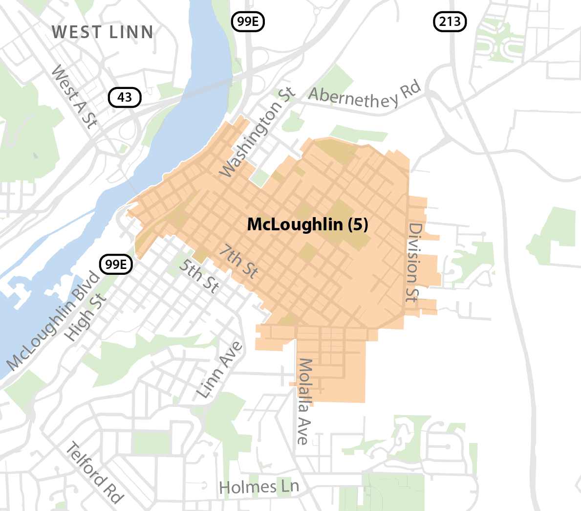 McLoughlin Basin, Map, Sewer