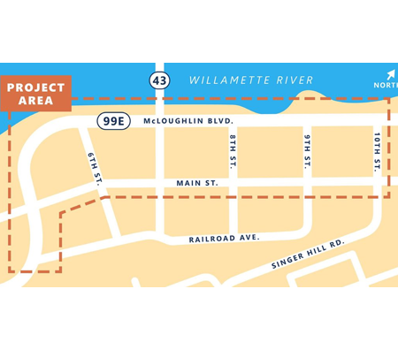 Map of McLoughlin Phase 3 Enhancement area