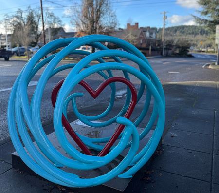 New public art piece on 7 th Street.