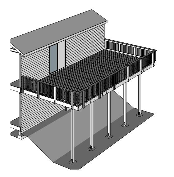 Sample drawing of a deck